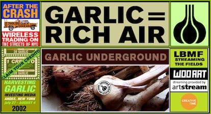 Captura de pantalla de 'Garlic = Rich Air', de 2002, obra de la artista Shu Lea Chang recogida en la antología 'This is where the art happens', del New Museum de Nueva York.