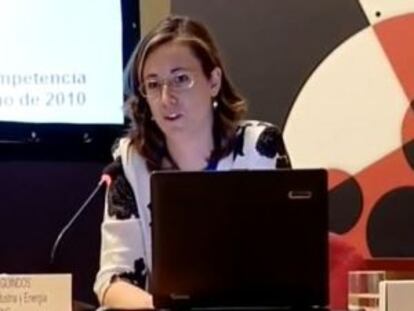 Beatriz de Guindos, en una imagen de un vídeo de Youtube.
