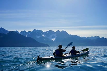 Ruta en kayak por la bahía de la Resurrección.