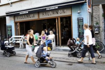 Um café no bairro de Vesterbro, em Copenhague.