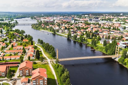 Fotografía de la ciudad de Skellefteå, en el norte de Suecia. Imagen cedida por el Ayuntamiento.