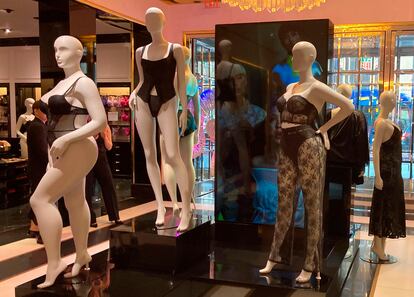 Mannequins are shown at the Victoria's Secret store in New York on Wednesday, Sept. 6, 2023.
