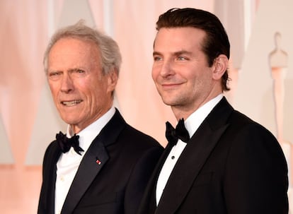 Clint Eastwood amb l'actor Bradley Cooper ('El francotirador').