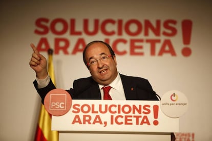 Elecciones catalanas. Miquel Iceta. 