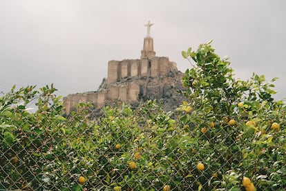 El famoso Cristo del Castillo de Monteagudo.