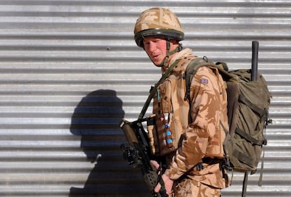 Enrique en enero de 2008, en el sur de Afganistán.