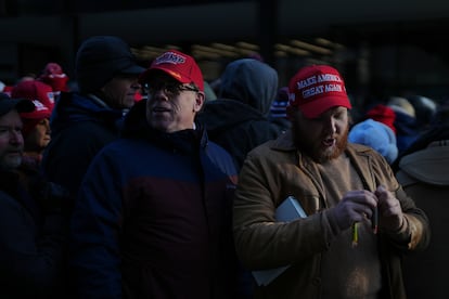 Simpatizantes llegan a las ceremonias de inauguracin del segundo mandato de Donald Trump como el 47? presidente de Estados Unidos.