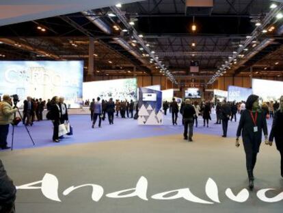 Pabell&oacute;n de Andaluc&iacute;a, en la inauguraci&oacute;n de Fitur en Madrid.