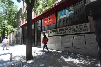 Edificio del colegio concertado María Inmaculada, en el distrito de Chamberí.