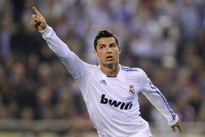 Cristiano celebra su gol.