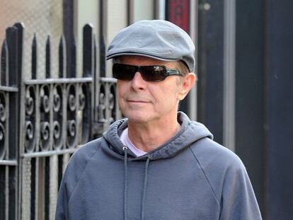 El cantante David Bowie en una calle de Manhattan, Nueva York.