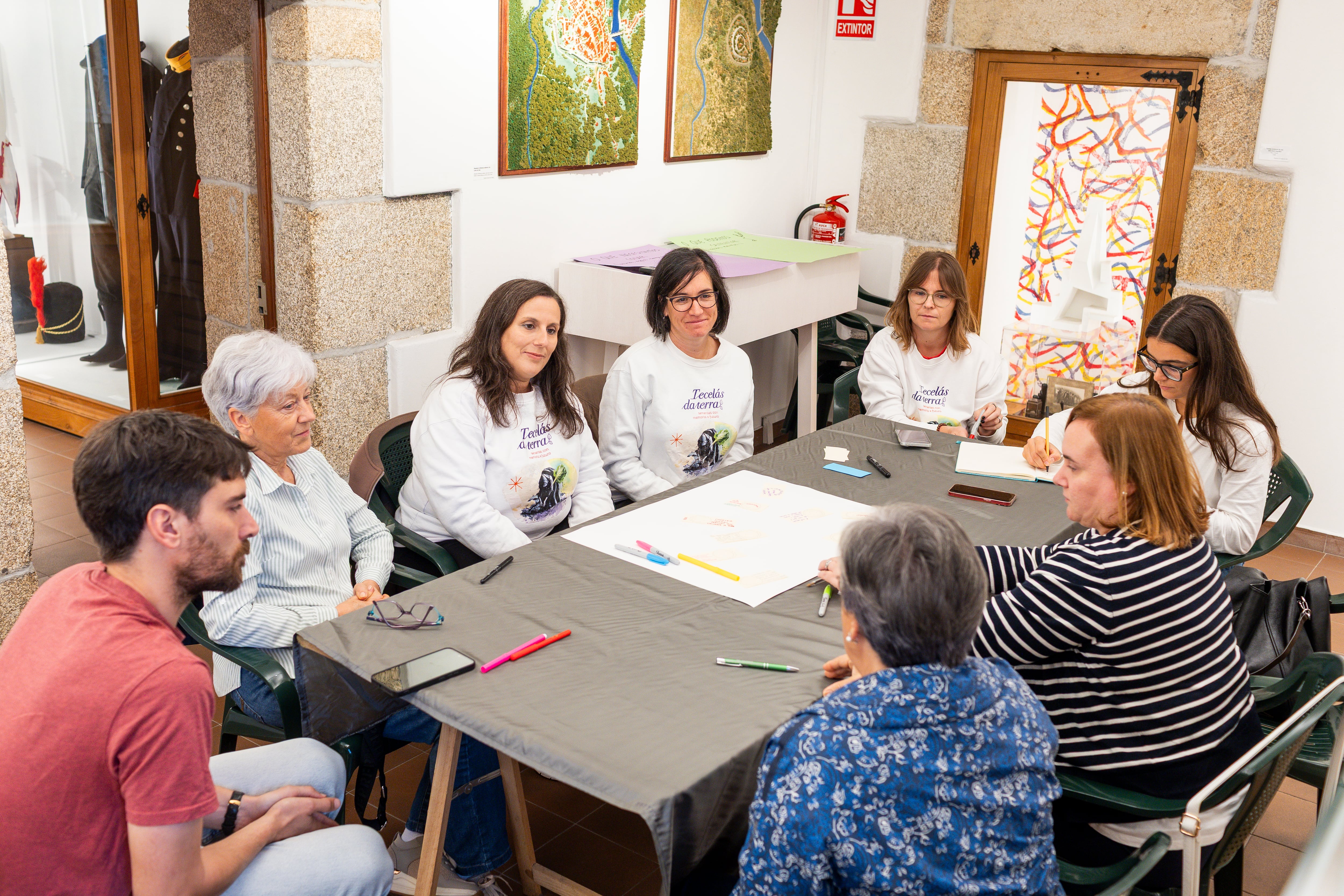 Encuentro de las participantes en la Biblioteca Municipal de Betanzos, el pasado 15 de octubre.