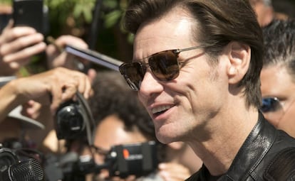 El actor Jim Carrey en el Festival de Cine de Venecia en septiembre.