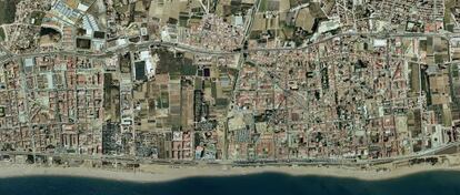 Vista aerea del municipio de Pineda de Mar