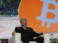 Michael Saylor, CEO de Strategy, en la Bitcoin 2021 Convention, en Miami (Florida).