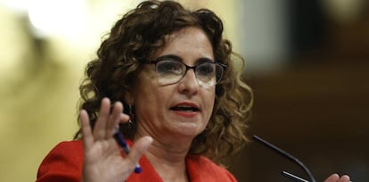 La ministra de Hacienda, María Jesús Montero.