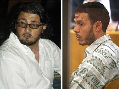 El español Hamed Abderramán (izquierda) y el marroquí Lahcen Ikasrrien.