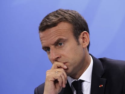 El presidente franc&eacute;s Emmanuel Macron 