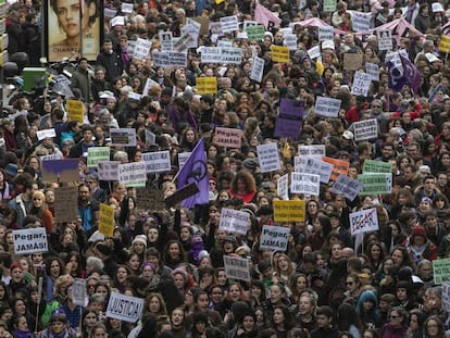 Manifestación contra la violencia de género, el pasado 25 de noviembre en Madrid.