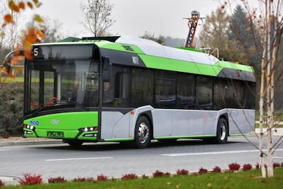 Modelo de autobús eléctrico Urbino, fabricado por Solaris.