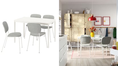 Estas mesas y sillas de Ikea combinan practicidad, estilo y relación calidad-precio.