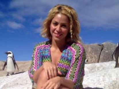 Shakira, durante las vacaciones.