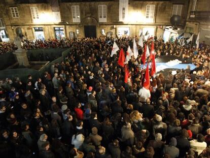 Manifestación en Santiago de Compostela 