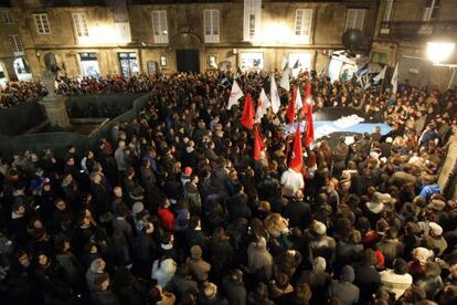 Manifestación en Santiago de Compostela 