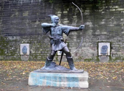 Estatua de Robin Hood en Nottingham