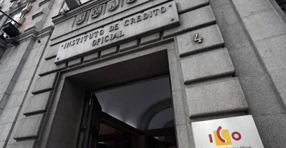 Fachada de la sede central del Instituto de Crédito Oficial (ICO) en Madrid Pablo Monge 