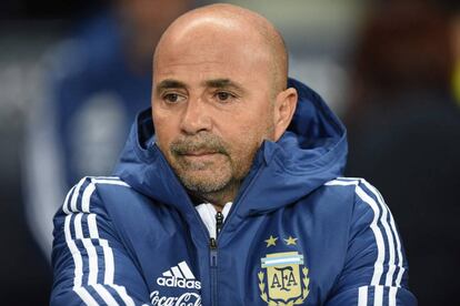 Sampaoli, en el mundial de Rusia.