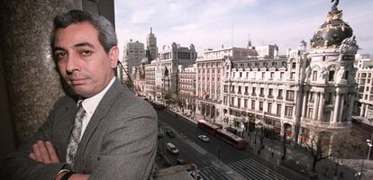 Jorge Eduardo Benavides, novelista peruano, entrevistado en Madrid en 2002.