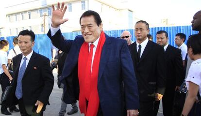 O organizador do evento, o japonês Kanji Inoki, 'Antonio'.