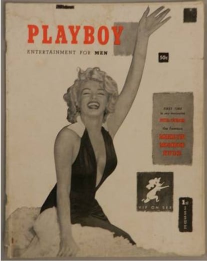 Las fotografías que Marilyn se hizo desnuda antes de ser famosa se publicaron en el primer número de la revista 'Playboy'.