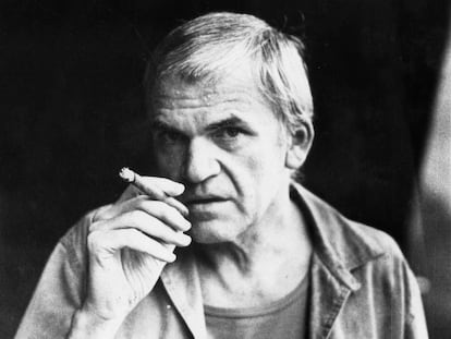 El escritor checo Milan Kundera.