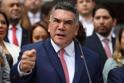 Alejandro Moreno, el 16 de junio de 2025, en Ciudad de México.
