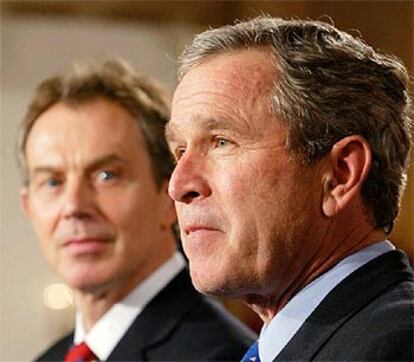 Bush y Blair, tras su reunión en Camp David