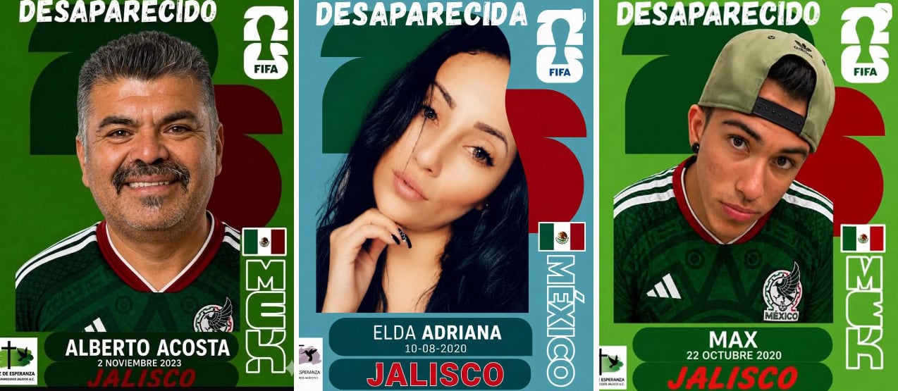 El álbum que nadie quiere completar: los desaparecidos de Jalisco se convierten en cromos del mundial