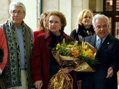 Amparo Rivelles, Ángel Montesinos y Juanjo Seoane