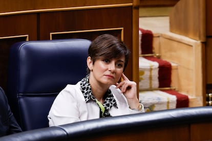 La ministra de Vivienda y Agenda Urbana, Isabel Rodríguez, este miércoles en el Congreso.