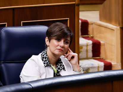 La ministra de Vivienda y Agenda Urbana, Isabel Rodríguez, este miércoles en el Congreso.