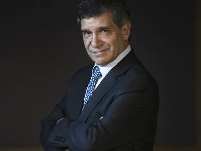 El ministro colombiano del Posconflicto, Rafael Pardo, este jueves en Madrid.