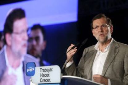 El president del PP i del Govern, Mariano Rajoy, a Salamanca.