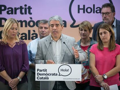 Francesc Homs i altres membres del PDC.