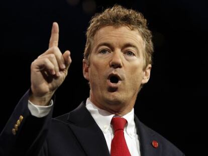 El senador Rand Paul durante una comparecencia el pasado día 14 en Maryland.