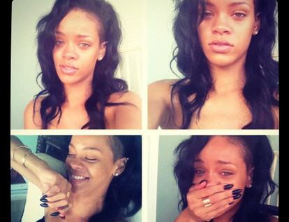 Retratos que Rihanna subió a a su Instagram (badgalriri)
