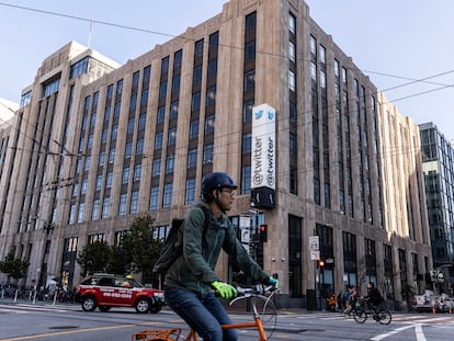 Sede corporativa de Twitter en San Francisco (California), el viernes.