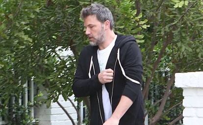 Ben Affleck llegando a su casa de Los Ángeles (California).