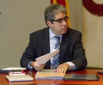 El consejero de Presidencia de la Generalitat, Francesc Homs.