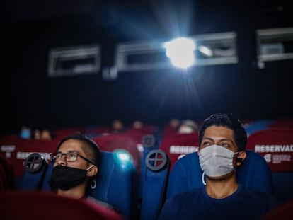 Espectadores en la Cineteca de Ciudad de México, en agosto.